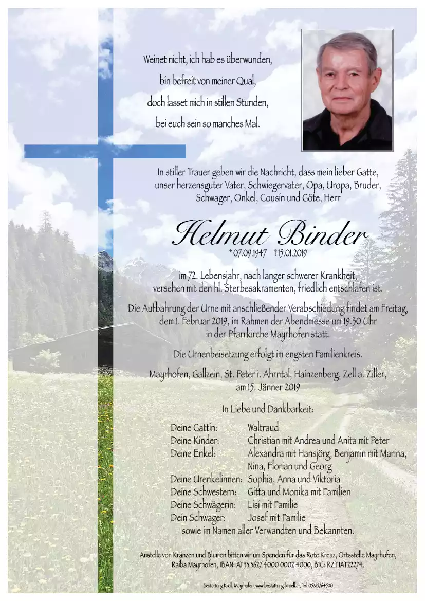 Parte von Helmut Binder